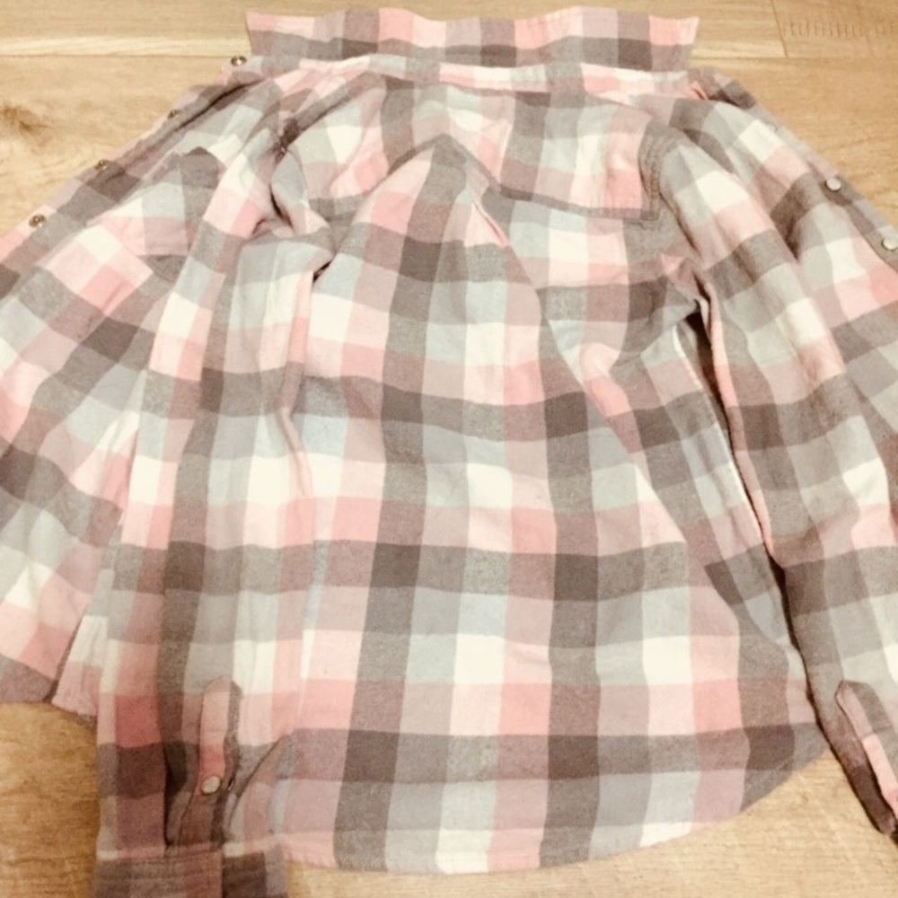 Pink flannel shirt